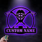 Custom Name ICE Hockey Stick, Metal Wall Signs With RGB Led Light