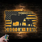 Custom Name Livestock Calf Farm Name Sign Home Decor Heifer Barn, Metal Wall Signs With RGB Led Light