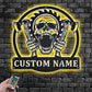 Custom Name Lumberjack Name Sign Decoration For Room, Metal Wall Signs With RGB Led Light