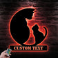 Custom Name Mom and Cat, Metal Wall Signs With RGB Led Light
