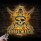 Custom Name Pirate Ship Name Sign Home Decor, Metal Wall Signs With RGB Led Light