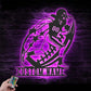 Custom Name Player Lover Sign Home Decor, Metal Wall Signs With RGB Led Light