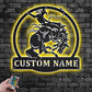 Custom Name Rodeo Name Sign Decoration For Room, Metal Wall Signs With RGB Led Light
