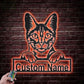 Custom Name Savannah Cat, Metal Wall Signs With RGB Led Light