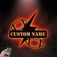 Custom Name Sport Player Home Decor, Metal Wall Signs With RGB Led Light