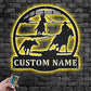 Custom Name Team Roper Name Sign Decoration For Room, Metal Wall Signs With RGB Led Light