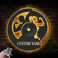 
Custom Name Weightlifting Name Sign Home Decor Bodybuilding Gym Fitness Metal Wall Signs With RGB Led Light
