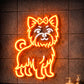 Cute Bow Puppy Neon Sign – Adorable Dog Neon Wall Light for Pet Grooming Salons, Pet Shops & Animal-Friendly Spaces