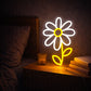 Daisy Flower Neon LED Table Light – Minimal Floral Neon Sign