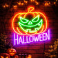 Halloween Pumpkin Neon Sign – LED Jack-O’-Lantern Wall Light