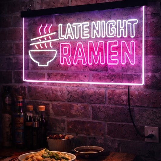 Late Night Ramen Neon Sign – LED Wall Light