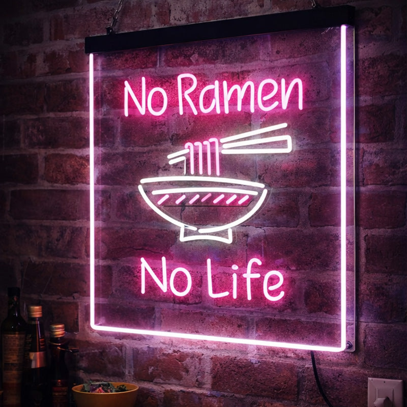 No Ramen No Life Neon Sign – LED Wall Light