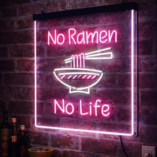 No Ramen No Life Neon Sign – LED Wall Light