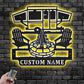 Personalized Camping Car Metal Wall Art With LED Light, Custom Name Camper Name Sign Decoration For Room, Camping Car Metal Home Decor, Camper