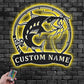 Personalized Catfish Fishing Metal Wall Signs With RGB Led Light