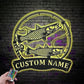 Personalized Common Snook Fishing Fish Pole Metal Wall Signs With RGB Led Light