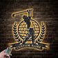 Personalized Custom Golf Metal Wall Signs With RGB Led Light