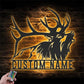 Personalized ELK Deer Hunting, Metal Wall Signs With RGB Led Light