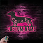 Personalized FLoral Dachshunds Metal Wall Art LED Light, Metal Wall Signs With RGB Led Light