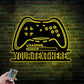 Personalized Game Controller For Game Room Metal Wall Signs With RGB Led Light