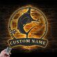 Personalized Marlin Fishing Metal Wall Signs With RGB Led Light