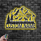 Personalized Moose MoutainMetal Wall Signs With RGB Led Light