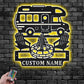 Personalized Motorhome Camper Metal Wall Signs With RGB Led Light