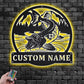 Personalized Northern Pike Fish Metal Wall Signs With RGB Led Light