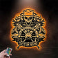 Personalized Sailor Skull Muscle Veteran Metal Wall Signs With RGB Led Light