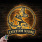 Personalized Snook Fishing Metal Wall Signs With RGB Led Light