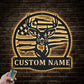Personalized US Flag Deer Hunting Metal Wall Signs With RGB Led Light