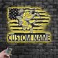 Personalized US Walleye Fish Metal Wall Signs With RGB Led Light