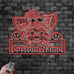Personalized Yorkie Dog, Metal Wall Signs With RGB Led Light