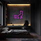 Pink Cat Heart Tail LED Neon Wall Art - LEDTOT