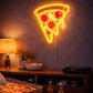 Pizza Slice Neon Sign with Pepperoni – LED Food Wall Light for Kitchen, Café & Game Room