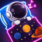 Sleeping Astronaut Neon Sign – Cozy Space Dream LED Wall Light