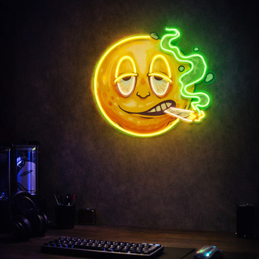 Smiley Face Neon Sign – Funny Emoji LED Neon Wall Art