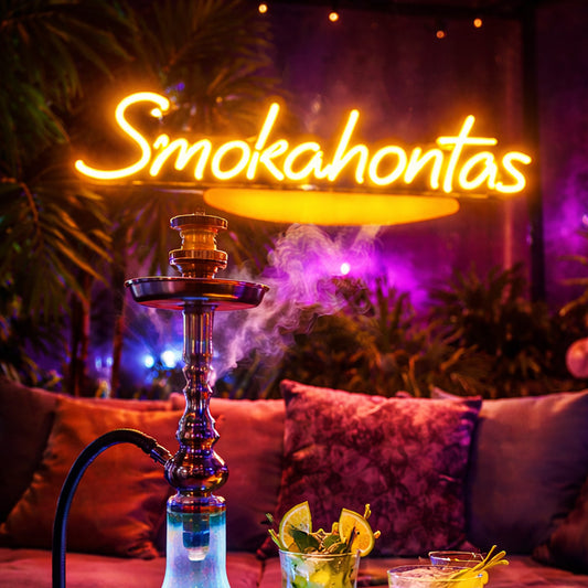Smokahontas Neon LED Sign – Bold Statement Light Inspired by Smoke Culture, Nightlife & Modern Lounge Aesthetics