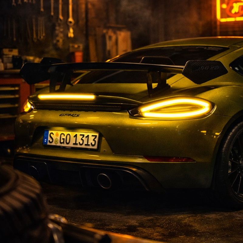 Sports Car Neon Light – Amber LED Rear Light Design