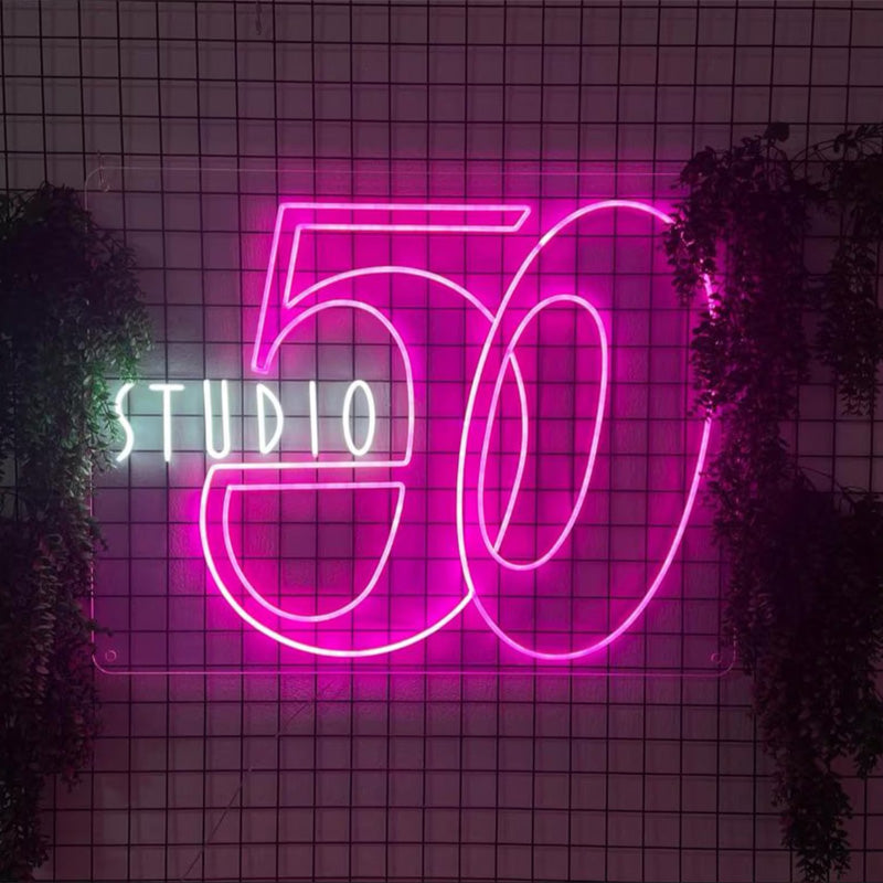 Studio 50 Neon Sign – Retro Disco Party Decor