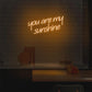 You Are My Sunshine Romantic Quote Neon Wall Art - LEDTOT