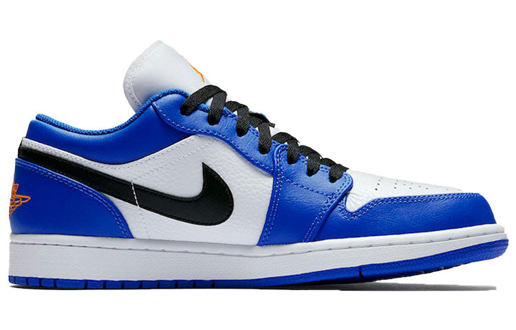 Jordan 1 Low Hyper Royal Orange Peel Sneakers – 553558-401