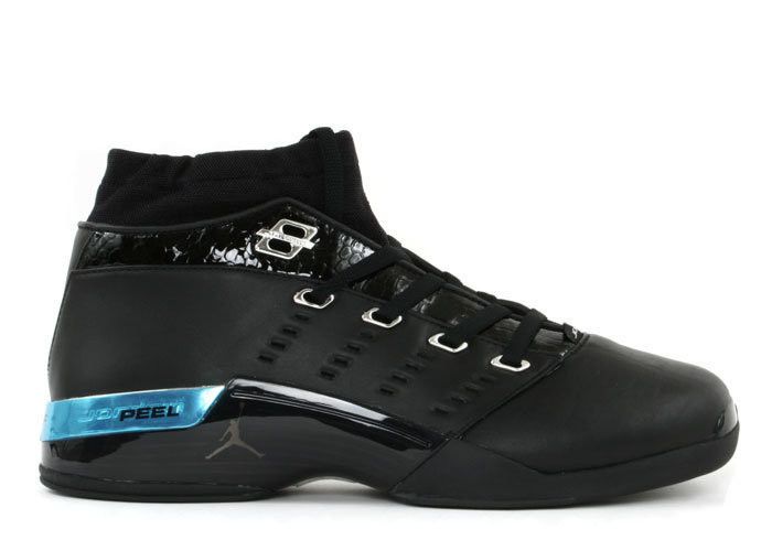 Jordan 17 OG Low Black Chrome Sneakers - 303891-004