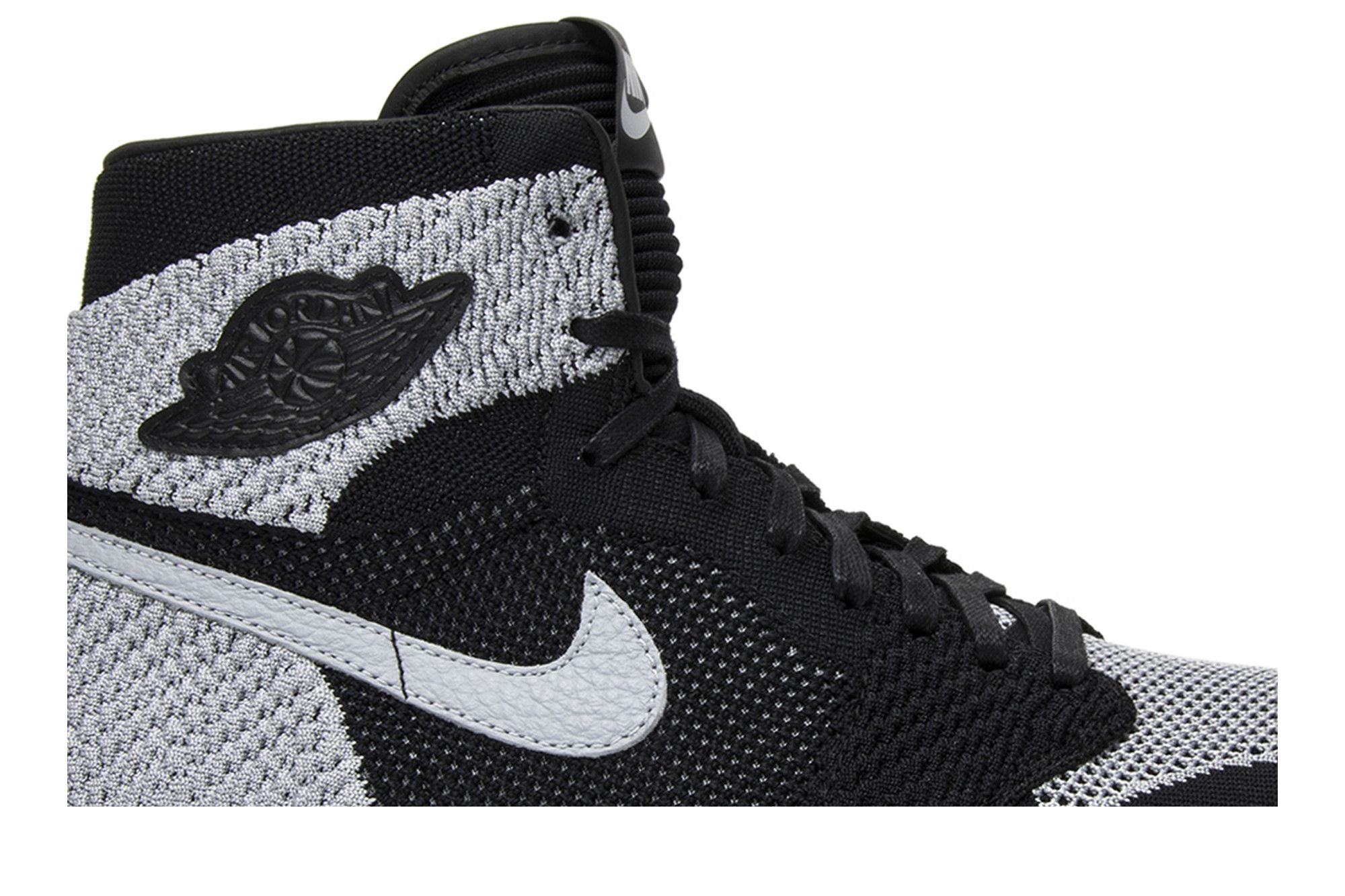 Air Jordan 1 Retro High Flyknit Shadow Black Wolf Grey White 919704-003
