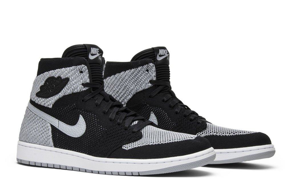 Air Jordan 1 Retro High Flyknit Shadow Black Wolf Grey White 919704-003