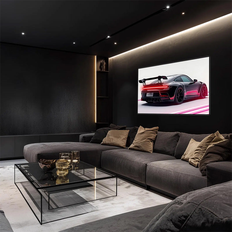 Acrylic UV-Printed LED Car Poster – Backlit Neon Wall Decor