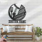 Custom Name BBQ Grill Metal Wall Signs With RGB Led Light