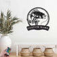 Custom Name Bass Fishing Metal Wall Signs With RGB Led Light