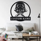 Custom Name Biker Name Sign Decoration For Room, Metal Wall Signs With RGB Led Light