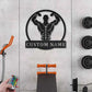 Custom Name Bodybuilding For Gym Room Weight Lifting Metal Wall Signs With RGB Led Light
